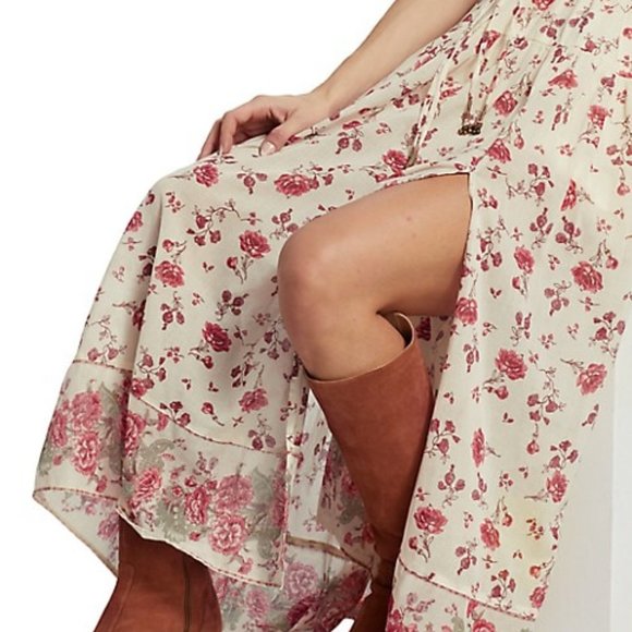 Free People Women's Lysette Boho Style Floral Maxi Dress Size M | L | XL - Picture 5 of 9